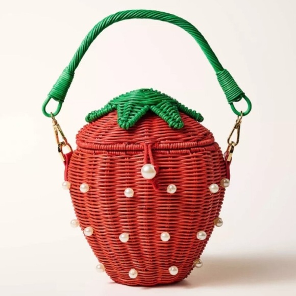 Kate Spade x Target Strawberry Bucket Bag Tote - Picture 4 of 5